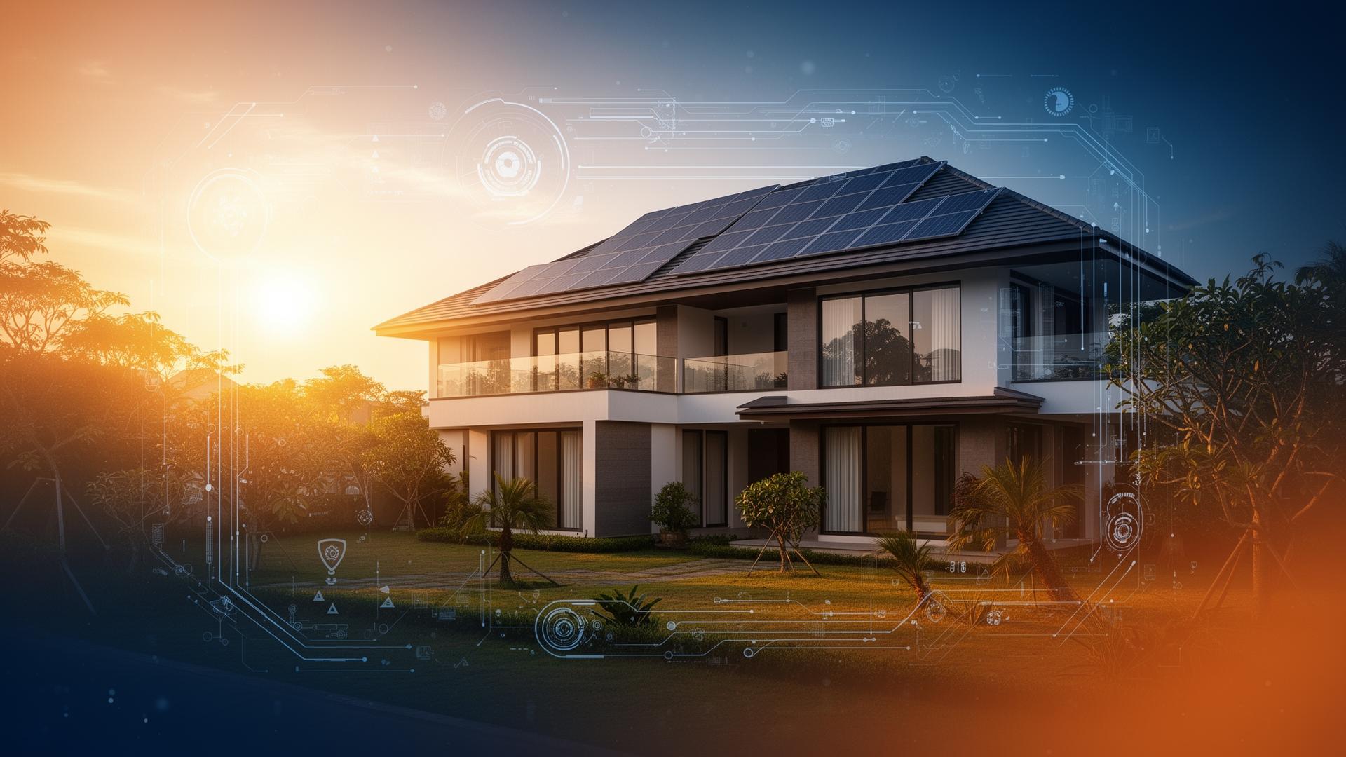 Nhà lắp pin năng lượng mặt trời